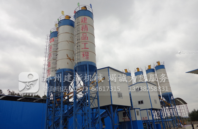 广西柳州双HZS120混凝土wanbo万搏电子（中国）官方网站站案例