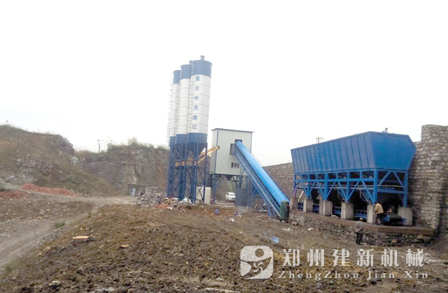 重庆南川南平HZS120混凝土wanbo万搏电子（中国）官方网站站现场案例