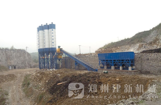 重庆南川南平HZS120混凝土wanbo万搏电子（中国）官方网站站现场案例
